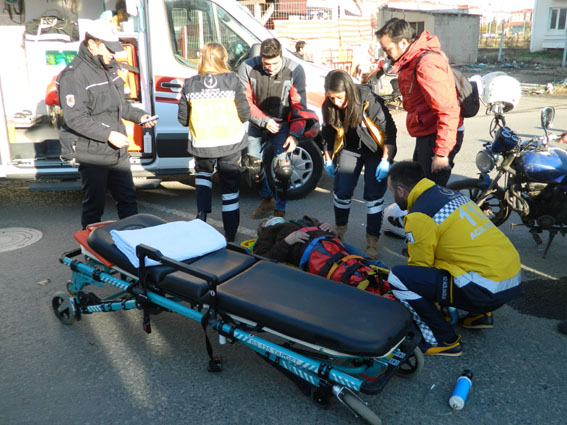 İstasyon Caddesi’nde trafik kazası