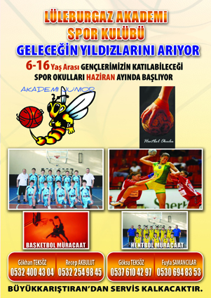 Akademi Basketbol geleceğinin yıldızlarını arıyor