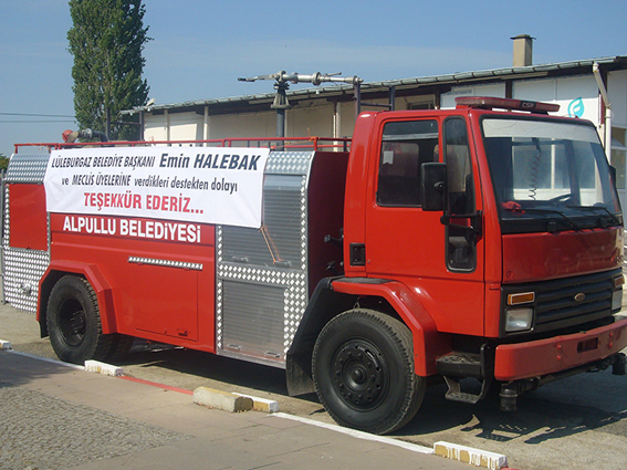 Lüleburgaz Belediyesi’nden Alpullu Belediyesi’ne jest