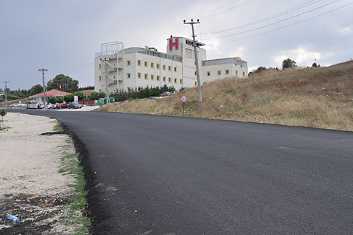 Medikent yolu yapıldı