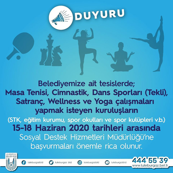 Tesislere başvurular başladı