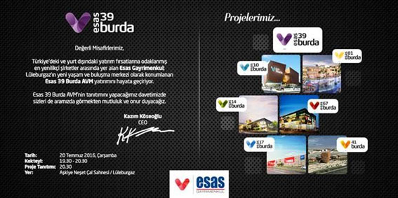 Esas 39 Burda AVM geliyor