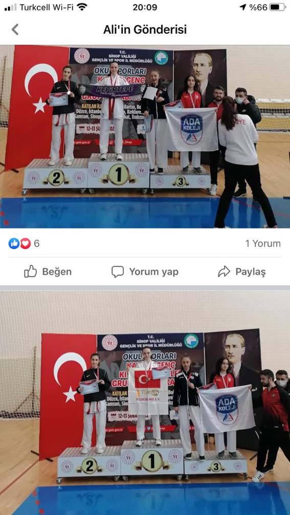 Şamiloğlu Spor Kulübü Türkiye 1. Çıkardı