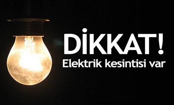 Yarın 3 saat elektrik yok 