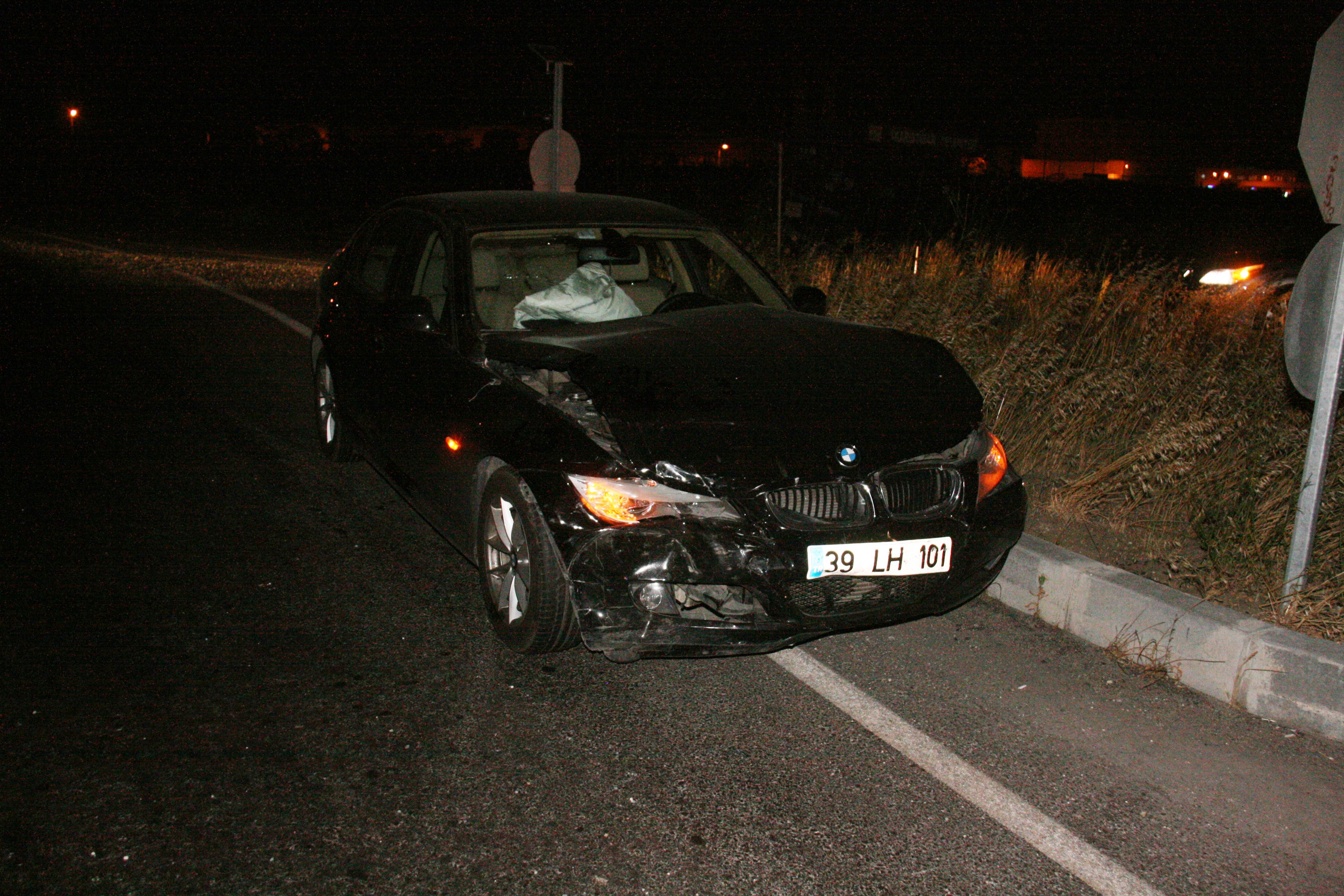 Ahmetbey kavşağında trafik kazası 