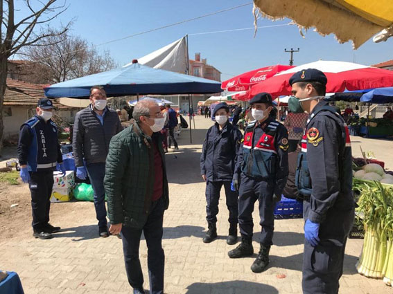 Kaymakam Kaya, Ahmetbey’de alınan önlemleri inceledi