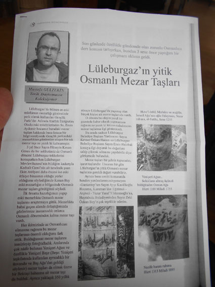 Osmanlı Mezar Taşlarını gün yüzüne çıkardı