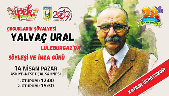 Yalvaç Ural Lüleburgaz’a geliyor