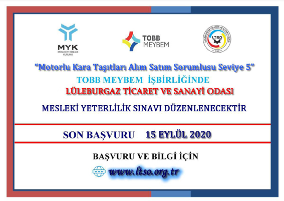 LTSO mesleki yeterlilik belgesi başvuruları başladı