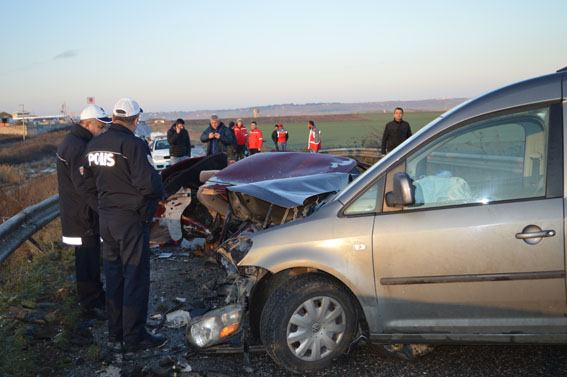 Lüleburgaz’da feci kaza 