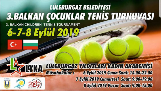 Balkan Çocuklar Tenis Turnuvası gerçekleşecek