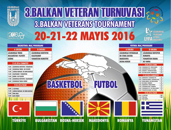 3. Balkan Veteran Turnuvası başlıyor