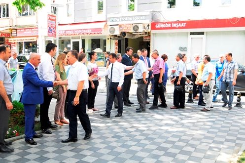 Lüleburgaz’da bayramlaşma töreni düzenlendi