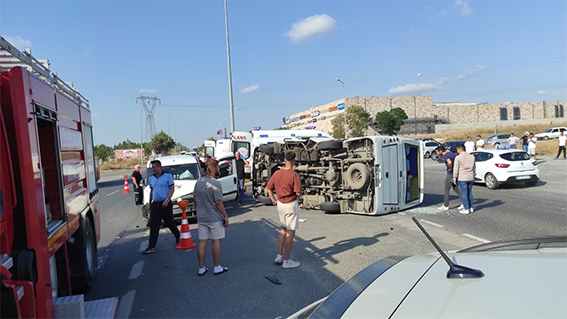 Lüleburgaz’da yaralamalı trafik kazası