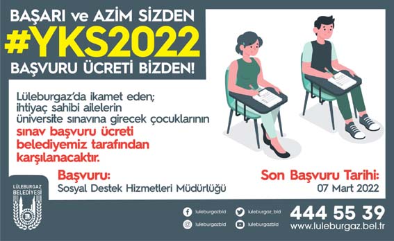 Lüleburgaz’da öğrencilere YKS desteği