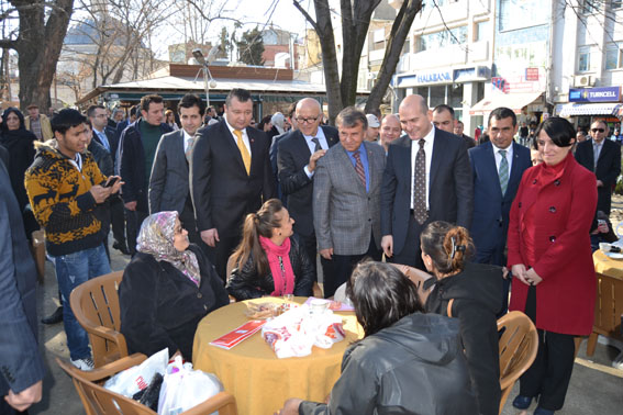 Soylu, Gürel Balkan için oy istedi