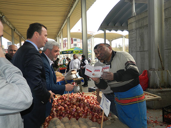 AK Parti Pazaryeri’nde “Evet” çalışması yaptı