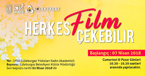 Herkes film çekebilir