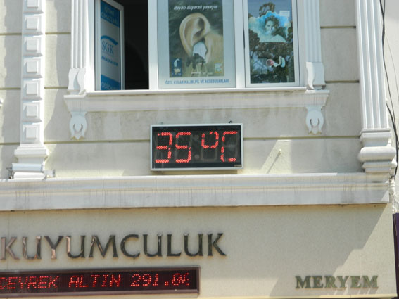 Sıcaklık 35 dereceyi gördü