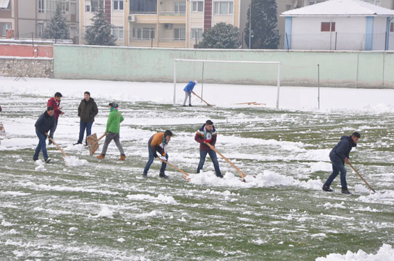 Lüleburgazspor sevgisi kar kıyamet dinlemedi