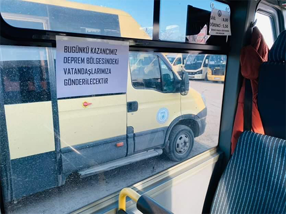 Lüleburgazlı minibüs şoförlerinden örnek davranış