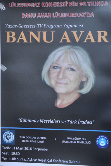 Banu Avar Lüleburgaz’a geliyor