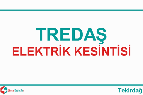 Lüleburgaz’da yarın elektrik kesintisi var