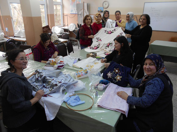 Halk Eğitim Merkezi’nde nakış sergisi