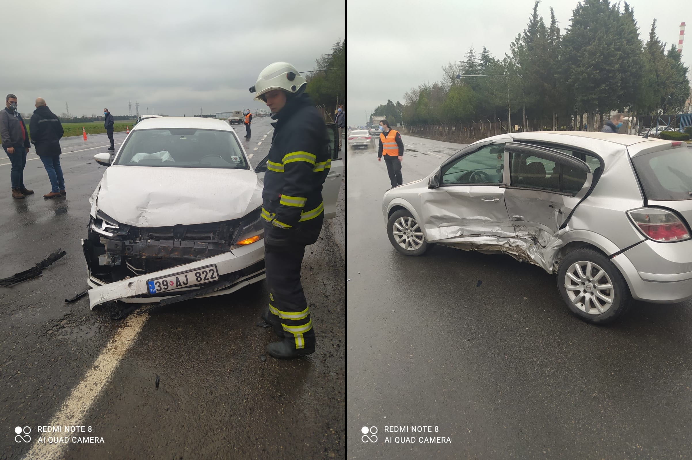 Lüleburgaz’da yaralamalı trafik kazası