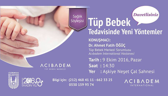 Tüp Bebek söyleşisi düzenlenecek