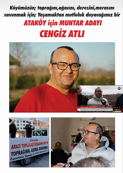 Cengiz Atlı, Ataköy’de muhtar adayı oldu