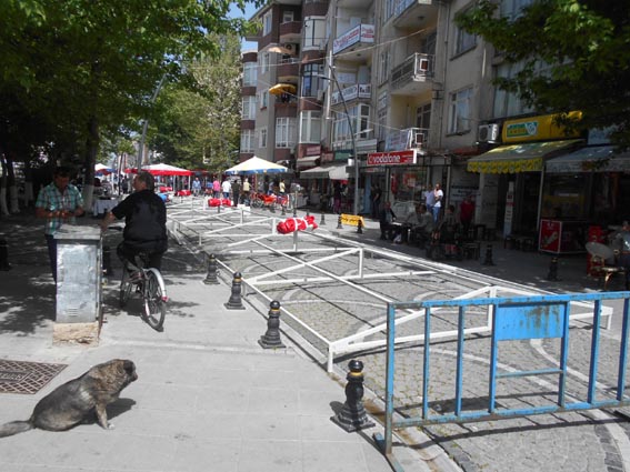 Etkinlik çadırları hazırlandı