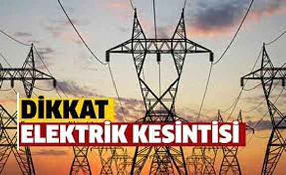 Bugün 3 köyde elektrik kesintisi var