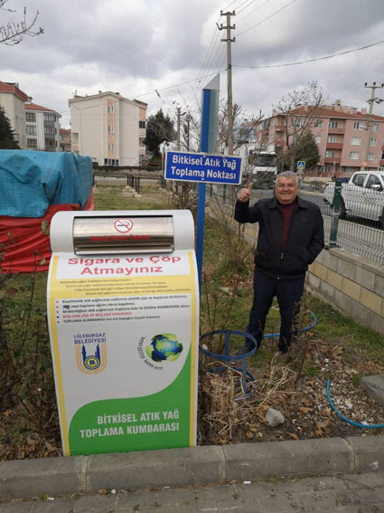 Bitkisel atık yağ toplama noktaları hizmete girdi