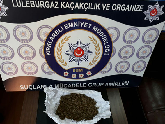 Lüleburgaz’da uyuşturucu operasyonu