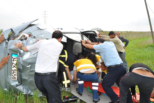 Trafik kazası: 1 yaralı