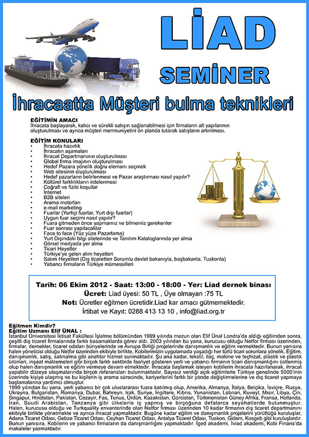 LİAD’tan müşteri bulma semineri