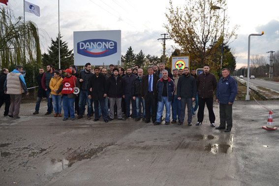 Necdet Tekin’den DANONE İşçileri’ne ziyaret