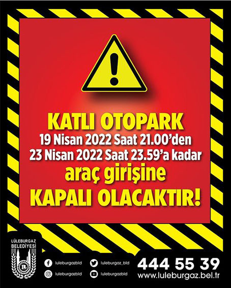 Katlı otopark kapatılacak!