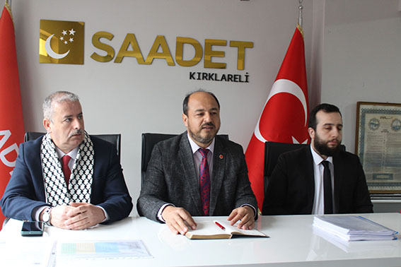 Saadet Partisi Kırklareli Belediye Başkan adaylarını tanıttı