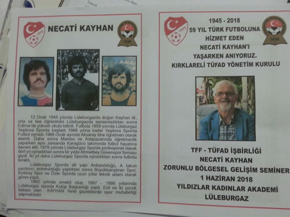 Necati Kayhan Semineri 1 Haziran’da