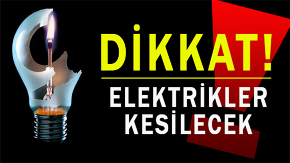 Yarın altı saat elektrik yok