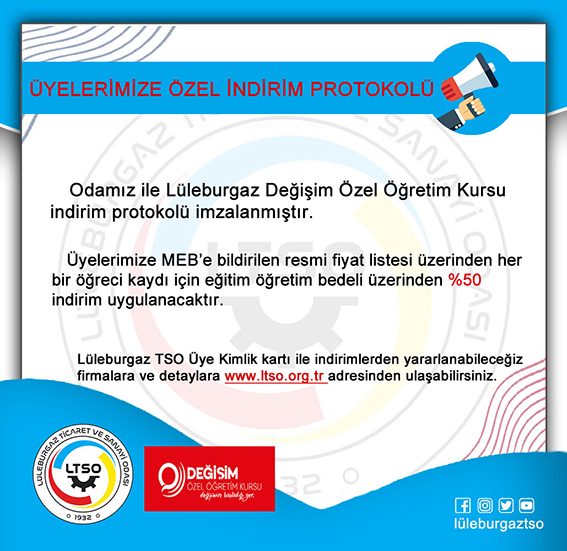 LTSO üyelerine özel indirim protokolü