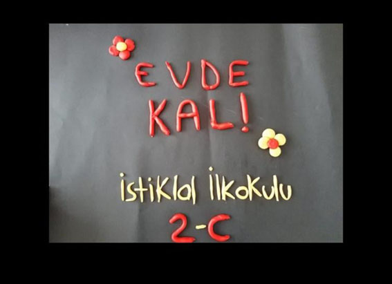 İstiklal İlkokulu’ndan “Evde Kal” çağrısı