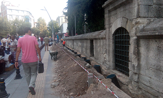 Sokollu Camii ışıklandırılıyor