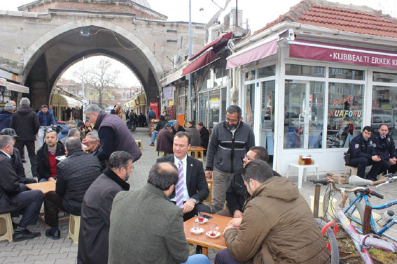 Minsolmaz’dan esnaf ziyareti