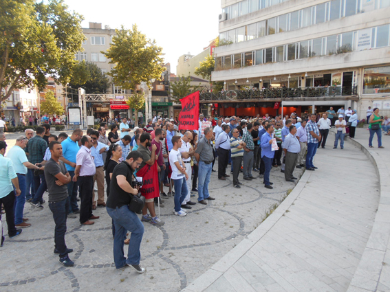 Kongre Meydanı’nda Suruç protestosu