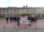 Lüleburgaz Lisesi farkındalık yürüyüşü