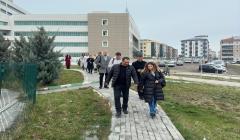 Lüleburgaz Devlet Hastanesi’nin bahçesi yenileniyor