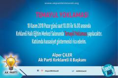 AK Parti’de  Pazar günü Temayül Yoklaması var